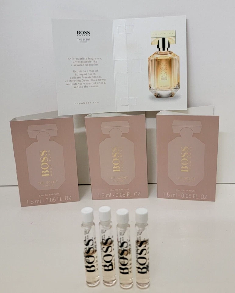 BOSS THE SCENT FOR HER EAU DE PARFUM 0,05 fl oz Hugo Boss (4 mini frascos SPLASH) Foto 3 de 3