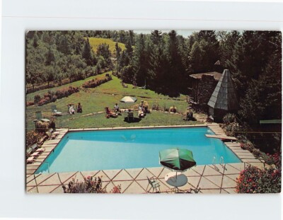 Postcard View From Bedroom Wing At Trail's End Lodge In Wilmington Vermont USA