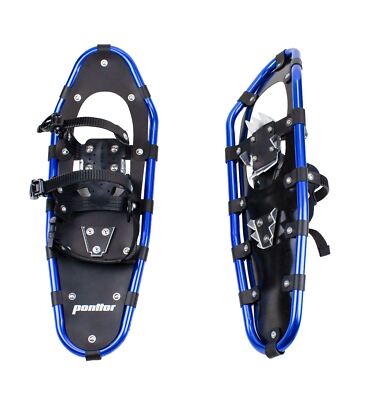 PONTTOR Schneeschuhe Allround Schneeschuhwandern Alu Ratschenbindung mit Tasche