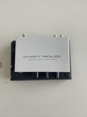 Dynasty ProAudio USB Phono Preamp/Audio Interface A/D RIAA Moving Magnet UA2D