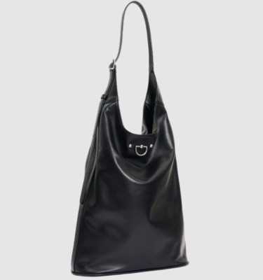 ショルダーバッグ・ポシェット DURAZZI MILANO Black nappa Cavalry shoulder bag Durazzi Black Nappa Leather 'Cavalry' Shoulder Tote Bag