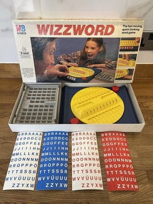 Vintage WIZZWORD MB Spiele (1977) - 100% komplett - Open Box nie benutzt