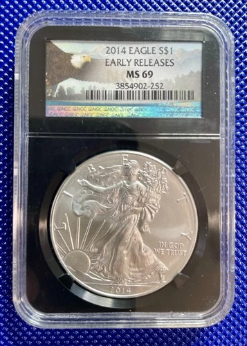 2014_ NGC _ Silver Eagle S$1 _ MS69 _ EARLY RELEASES _ #3854902-252