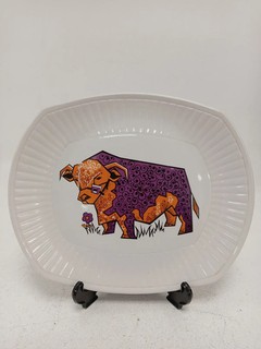 Beefeater English Ironstone Bull Steak Plate Staffordshire