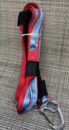 Kurgo Quantum Red Blue Crossbody Waist Belt Hands Free Reflective Dog Leash - Picture 10 of 11