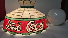 Vintage Tiffany-Stil COCA-COLA Capiz Muschel Deckenleuchte Pendelleuchte Kronleuchter 