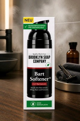 Brooklyn Soap Company 2 In 1 Bartserum 50 ml Bart Softener Neu + OVP