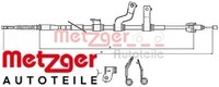 Metzger 17.2579 Seilzug FüR Feststellbremse Handbremsseil Bremsseil