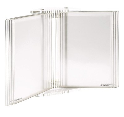 Acrylic Desktop Reference Display System, 20 Double-Sided Pockets, 40 Capacit...