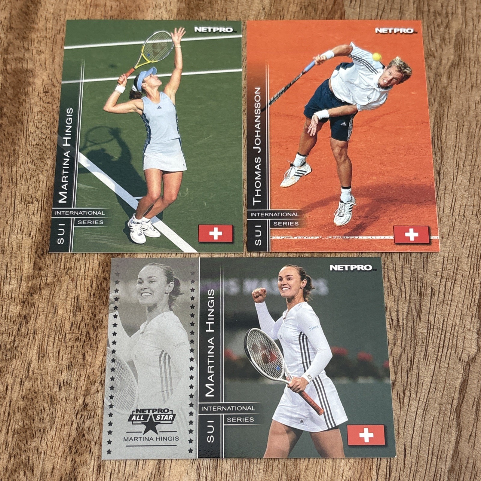 2003 NetPro International - Switzerland Lot - Hingis, Johansson - #12, #35 & #84