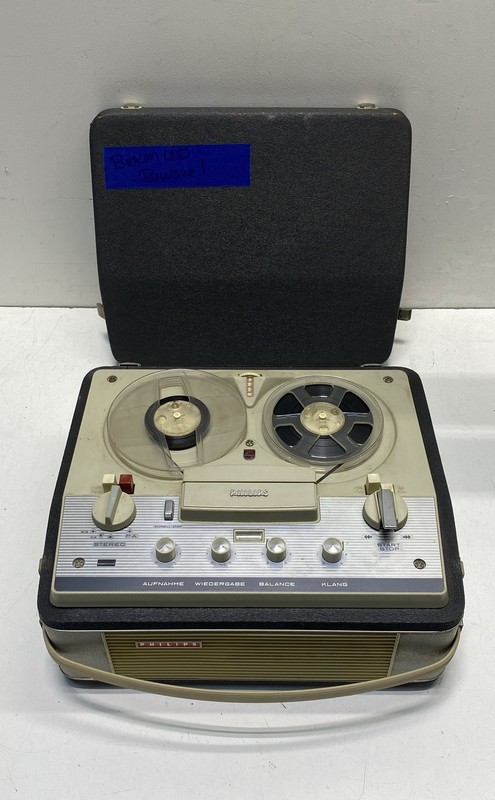 Vintage Philips EL 3547A/22 Stereo Reel to Reel Tape Recorder Power On Tested