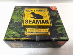 SEAMAN with Mic Device Visual Memory Sega Dreamcast Japanese region Box manual