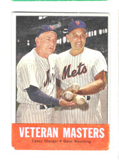 1963 Topps Casey Stengel Gene Woodling 43 Veteran Masters New York Mets Vintage
