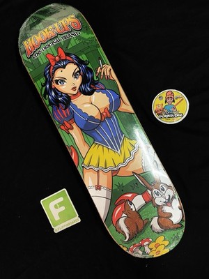 RARE Hook Ups Smoking Snow White Girl Skateboard Deck JK
