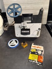 Bell Howell Filmo 8mm Film Editor Viewer Splicer with actual film with stuff