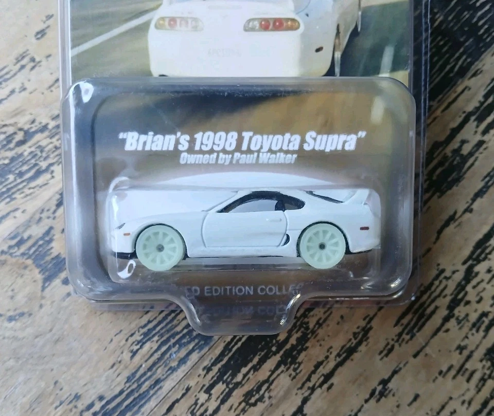 CUSTOM Fast & Furious Brian's White 1998 Toyota Supra MK4 LTD. #13/20 GLOW ITD - Image 2 of 4