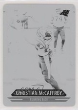 2021 Score Printing Plate Black 1/1 Christian McCaffrey #200 f2s