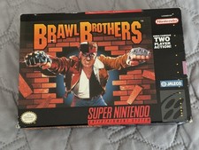 Brawl Brothers   Snes Box Only  Super Nintendo Original box
