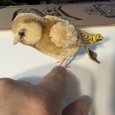 Steiff Bird Plush Vintage 1974 Mini Under 6 in Yellow Tag MPN 5724