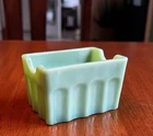 Jadeite Green Milk Glass Sugar Packet Holder Tablecraft Art Deco Retro Vintage