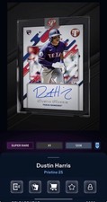 DIGITAL TOPPS BUNT Dustin Harris RC PRISTINE SUPER RARE ENCASED SIGNATURE Read