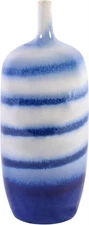 Traditional Handmade Ceramic Vase-Artisan Blue and White