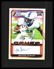 2021 Mataeo Durant Rookie Auto Leaf Pro Set Power #BA-MD1 Duke Blue Devils