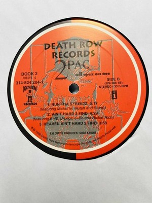 2pac TUPAC / All Eyez On Me 1996 US Original 4LP Vinyl Death Row