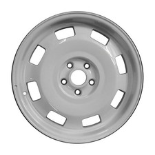17x7 8 Slot Used Aluminum Alloy Wheel Painted White