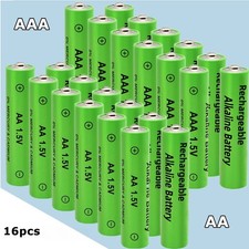 16Pack 1.5V AA / AAA Rechargeable Batteries 3000mAh Alkaline Battery for Toys