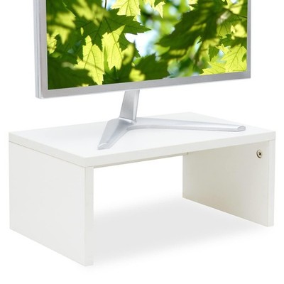 6.7 inch Height Monitor Stand Riser, Wood Monitor Riser with Storage for Desk...