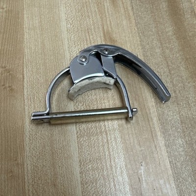 Vintage 1970's Hamilton USA Guitar Capo, Fast Action Chrome Metal