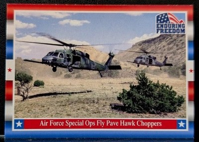 2001 Topps Enduring Freedom Air Force Special Ops Fly Pave Hawk Choppers #59(jc)