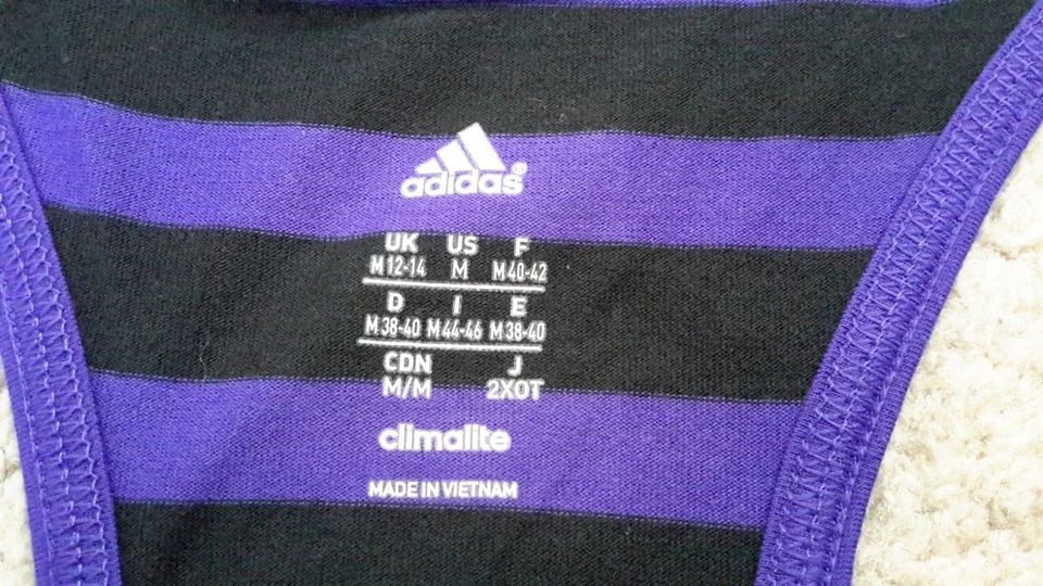 Adidas Climalite Mujer M Active Ligero Sin Mangas Top Púrpura Usado Foto 4 de 4
