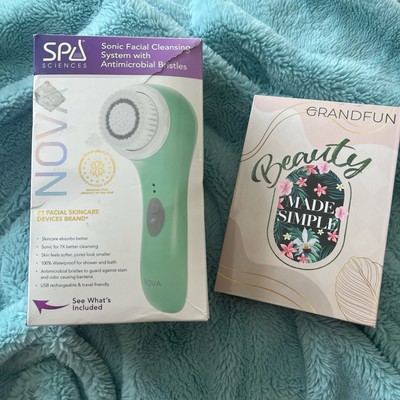 Nova Spa Sciences  Antimicrobial Sonic Cleansing System  JadeRoller With Gua Sha