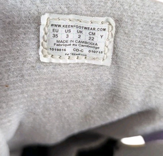 Stivali da neve bambino KEEN taglia 3 grigio blu hoodoo alti ragazza zip invernali scuola elementare