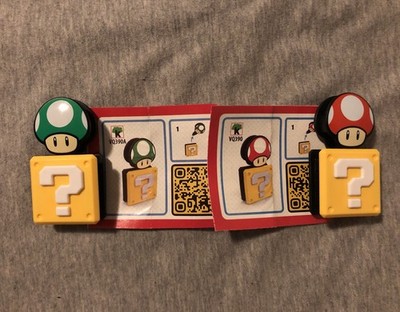 2 Kinder Joy - Super Mario Textmarker Pilz Grün & Rot VQ 390A/390, 2025, Neu BPZ