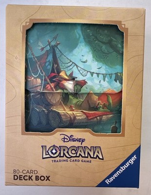 NEW Disney Lorcana Trading Card Game TCG Deck Box Into the Inklands Robin Hood