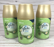 Glade Bamboo & Waterlily Bliss Automatic Spray Can Refill 6.2oz (3 Pack)