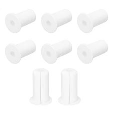 8Pcs Wall Grommets for Cables 3/4 Inch Cable with 7mm Hole Silicone White