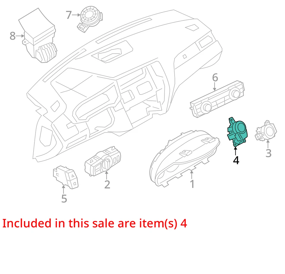 Ignition Switch Push Button Fits 11-17 BMW X3 3003529 - Image 3 of 4