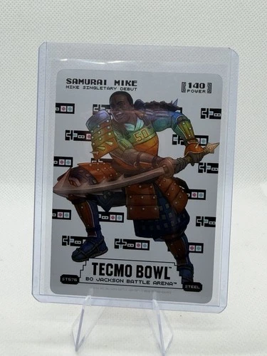Samurai Mike Tecmo Bowl Bo Jackson Battle Arena Sore Thumb 140 Steel ST576 Foil