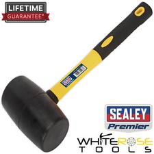 Sealey Rubber Mallet 2lb with Fibreglass Shaft Premier