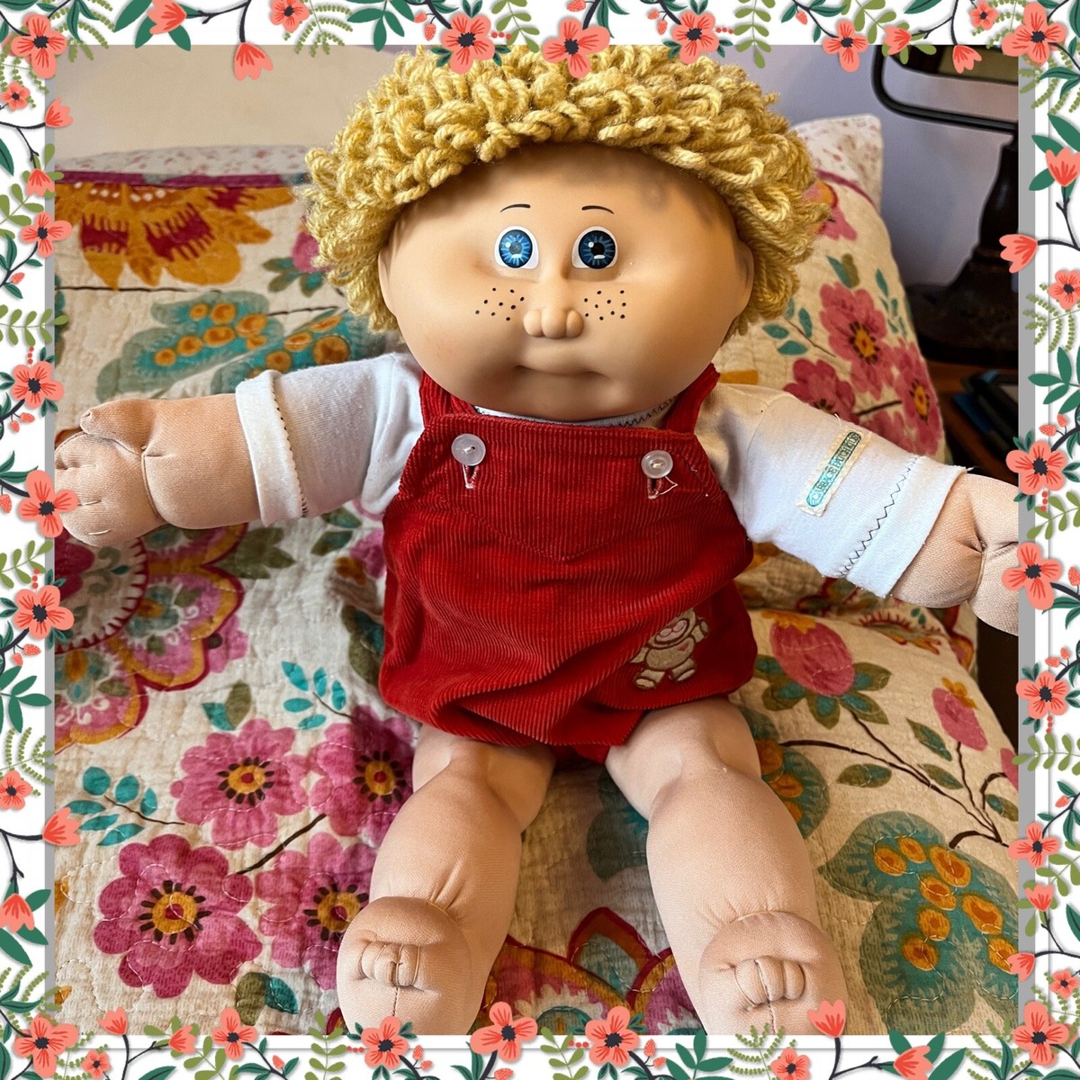 Lovely Vintage Cabbage Patch Kids Boy HM1 Jesmar Honey Blonde Blue