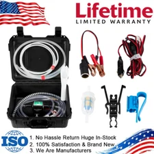 12V 30GPH Fuel Transfer Pump 5-9 PSI Gasoline Diesel for Car UTV Tractor HEP-02A