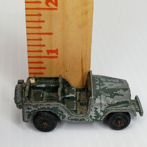 Vintage Midgetoy Jeep Green US Army Military 70s Die-cast Toy Rockford - Picture 8 of 8