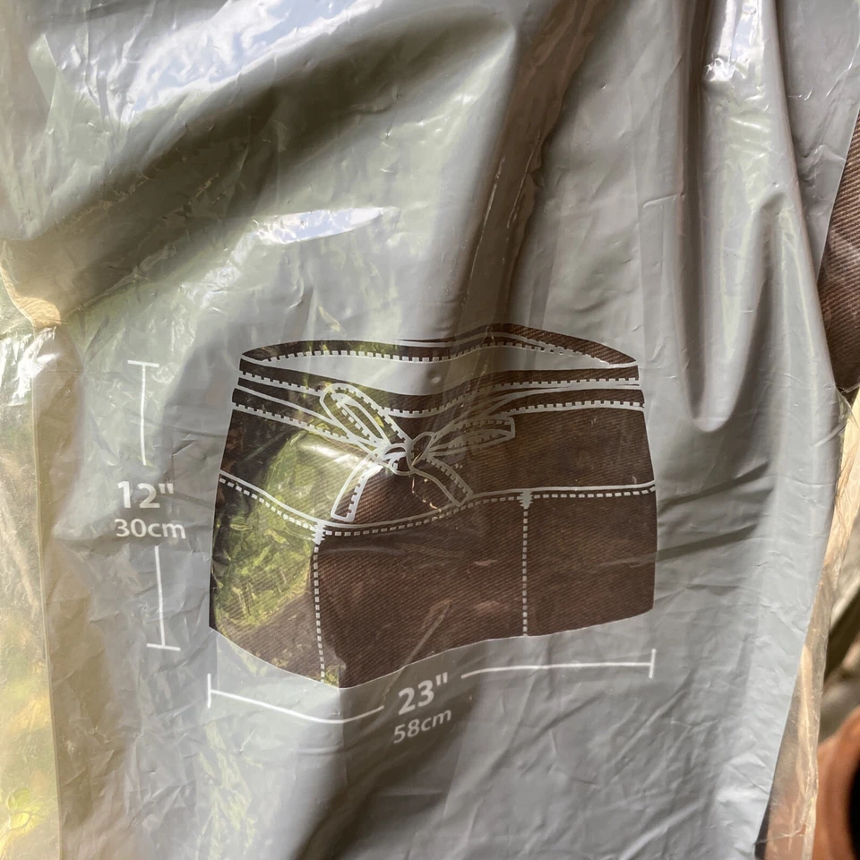 "Delantal corbata cintura adulto unisex Chef Works nuevo con etiquetas en marrón 12"" X 23""" Foto 2 de 4