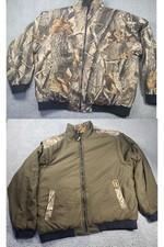 Vtg Remington Reversible Camoflauge Hunting Jacket Coat Zip-Off Sleeve Large EUC