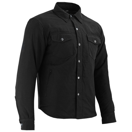 Motorcycle Kevlar Shirt Made with Kevlar Motorbike Mens CE Armoured Shirt Jacket - Picture 12 of 28