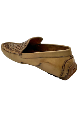 Donald Pliner Men\'s Damiano Woven Calf Leather Slip-On Loafers Sand - Medium Donald Pliner Men main image 3